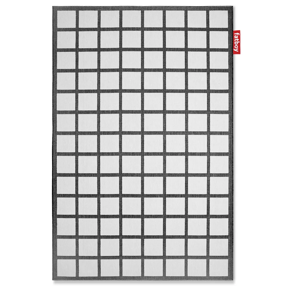Carpretty grand checky black/white utomhusmatta 