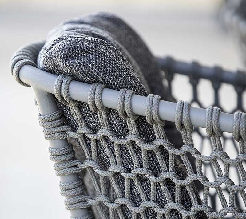 Ocean karmstol stapelbar Taupe