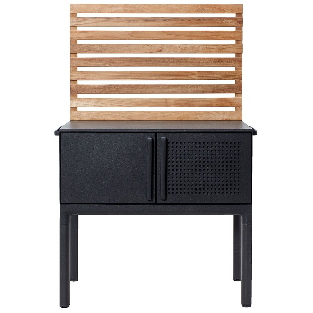 Teakvägg Till Drop Utekök 100 cm 