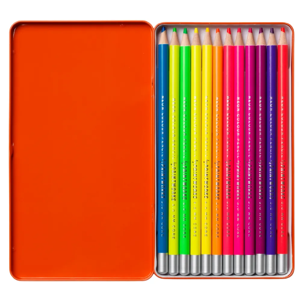 12 färgpennor- Neon