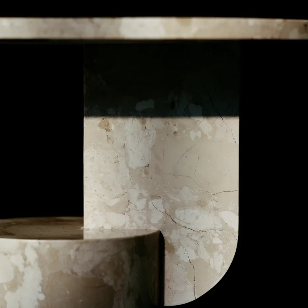 Sidobord i marmor Insert