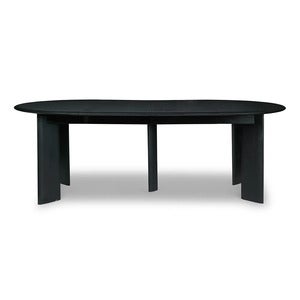 Bevel Matbord 117-217x117 cm - Black Oiled Beech