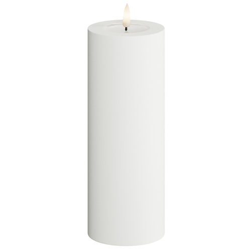 LED blockljus utomhus  7,5x20 cm vit