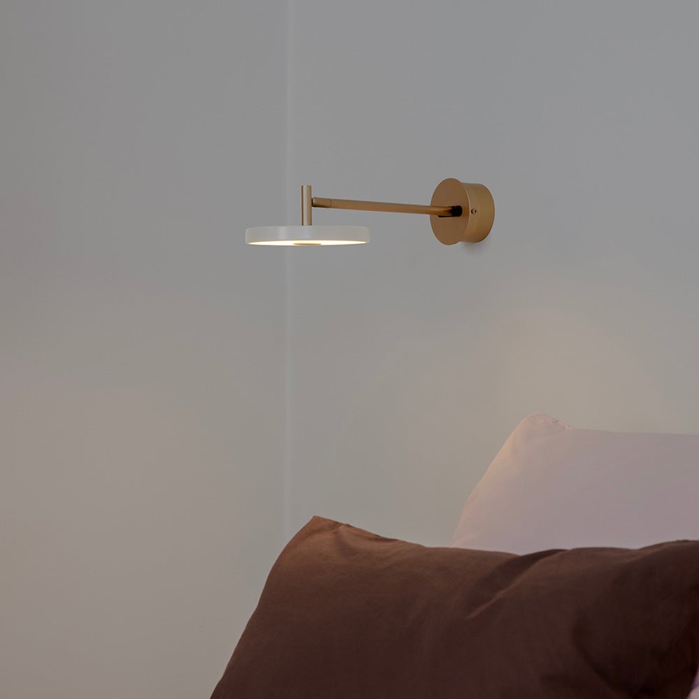 Asteria Wall Kort Vägglampa Ø15 cm Pearl White