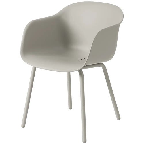 Fiber Outdoor Karmstol Grey 