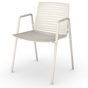 Zebra karmstol Creamy White