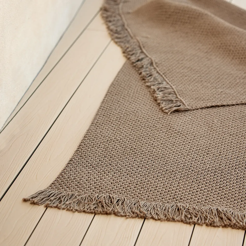 Knit matta 240x170 cm Dark sand