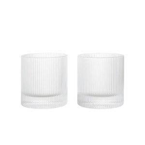 Ripple Tumbler Glas 2-pack Clear