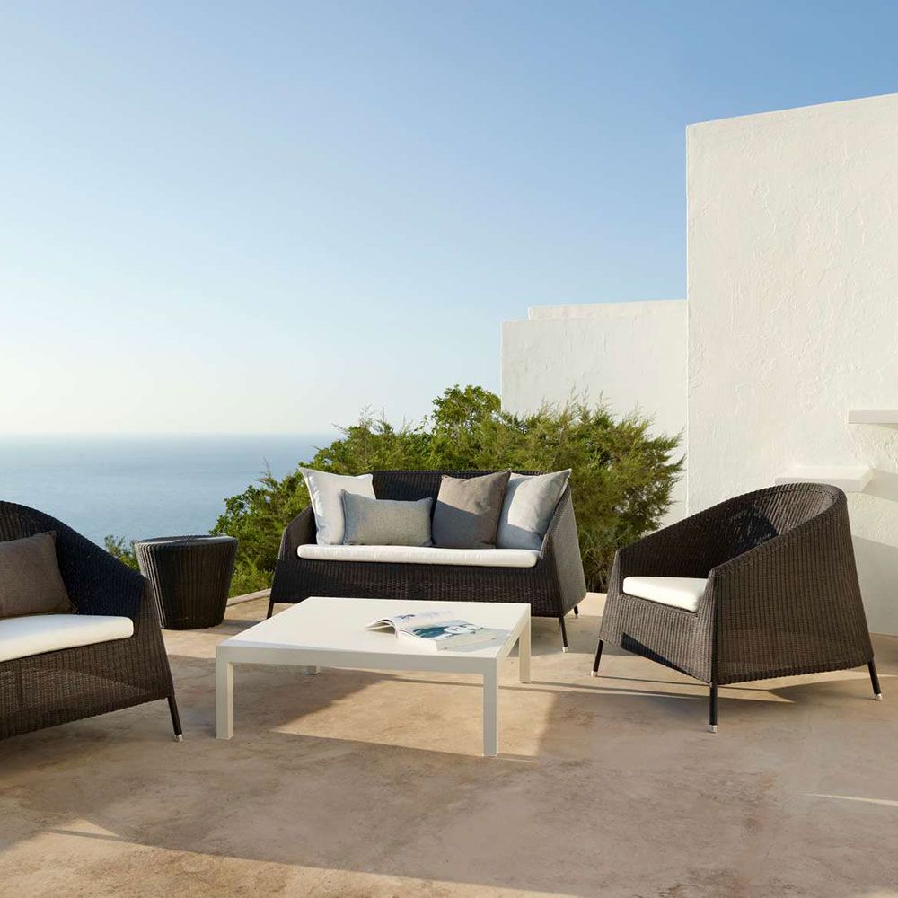 Kingston 2-Pers. Loungesoffa Stapelbar Mocca