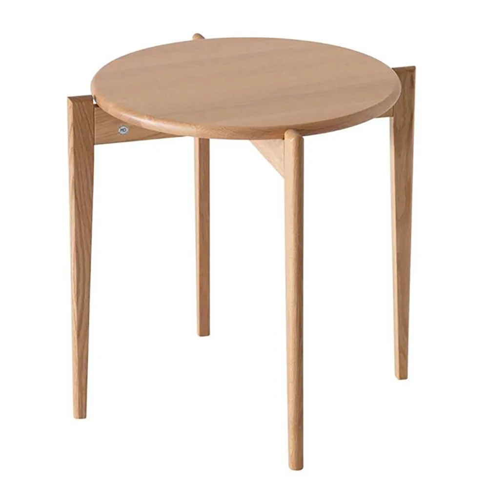 Oscarssons Möbel Tilia Sidobord Ø51 cm Lackad Ek