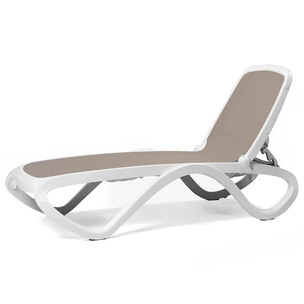 Omega solsäng White Tortora