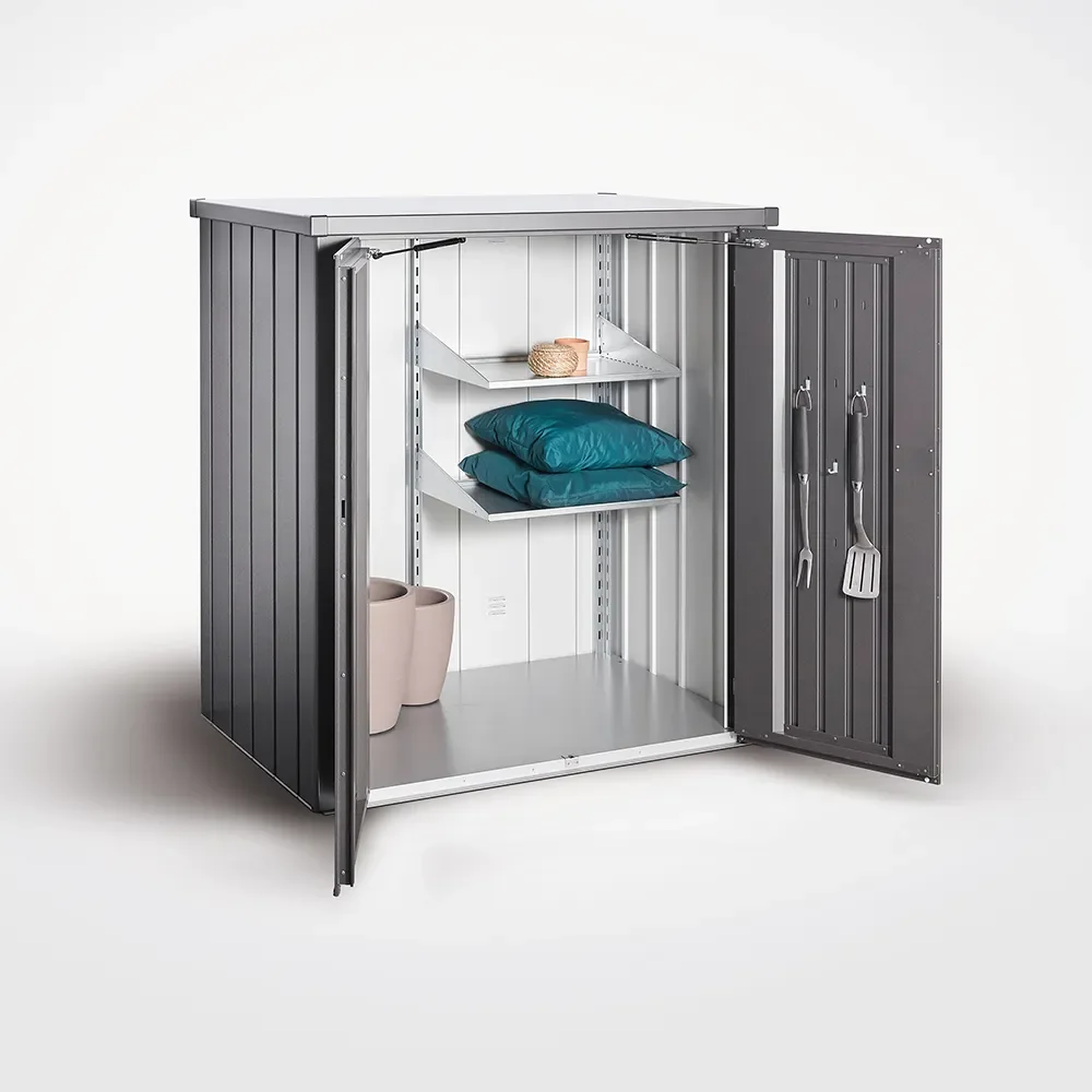  Romeo terasskåp M HIGH metallic dark grey