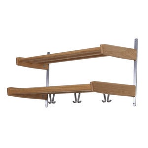 Meja Hatthylla 90 cm 2 hyllplan Lackad Ek