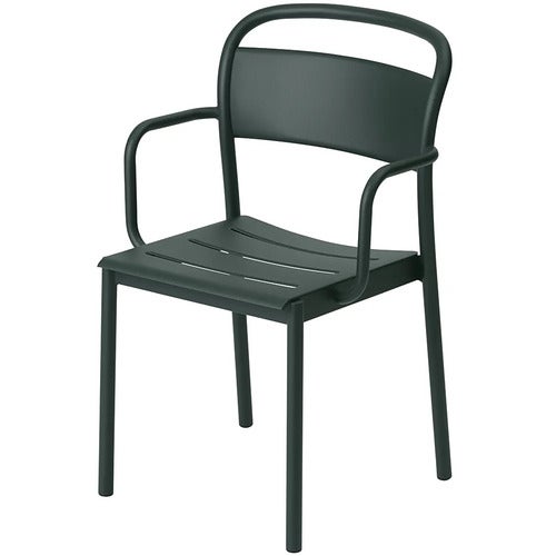 Linear Steel Karmstol - Dark Green 