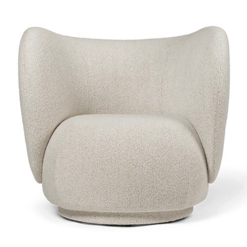 Rico Lounge Fåtölj Soft Bouclé - Off-white/Sand