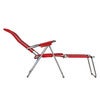 Spaghetti footrest red matt aluminium 