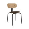 Curious Matstol Ek/Svart Metall Mocca