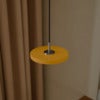 Asteria Micro Taklampa Ø15 cm Saffron Yellow/Stål
