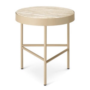 Travertine Sidobord - Cashmere