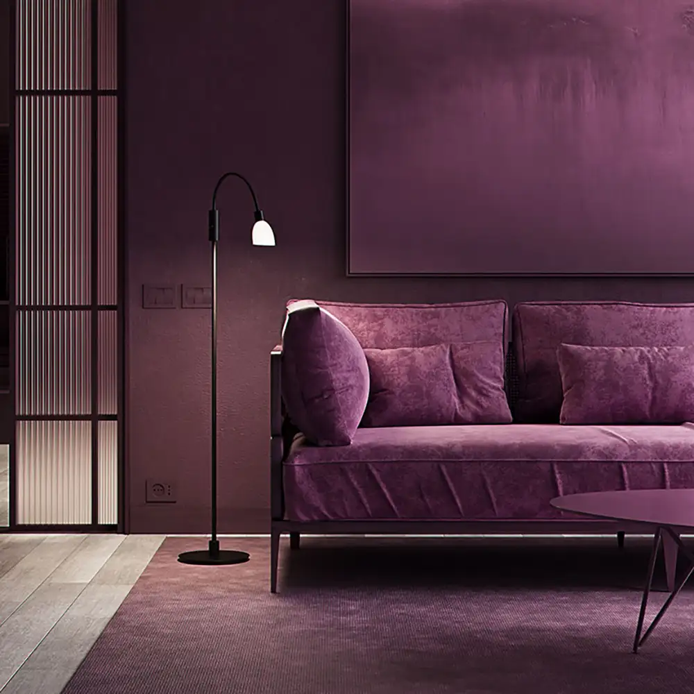 Cut golvlampa svart G9