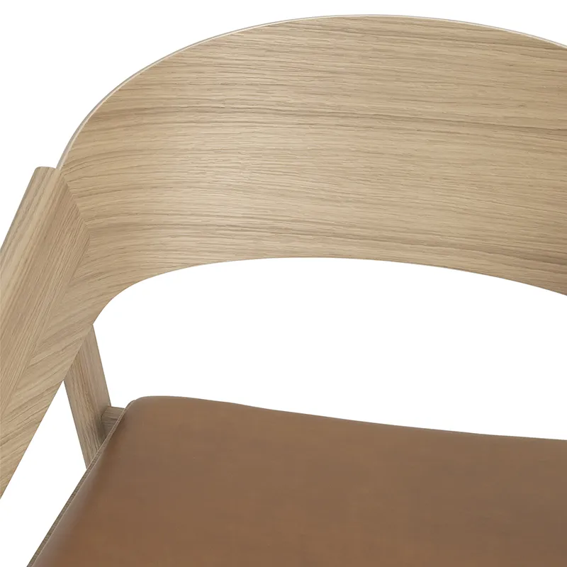 Cover Lounge Chair - Refine Leather Cognac Oak