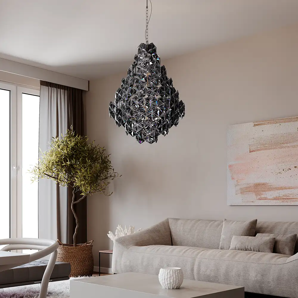 Monarque Grande Taklampa Ø58cm svart