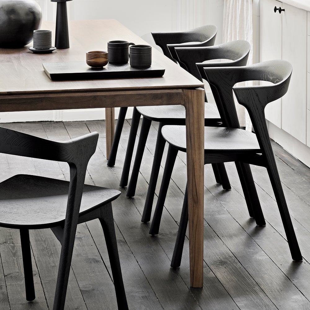 Bok Matbord 100x240 cm Brunlackad Teak