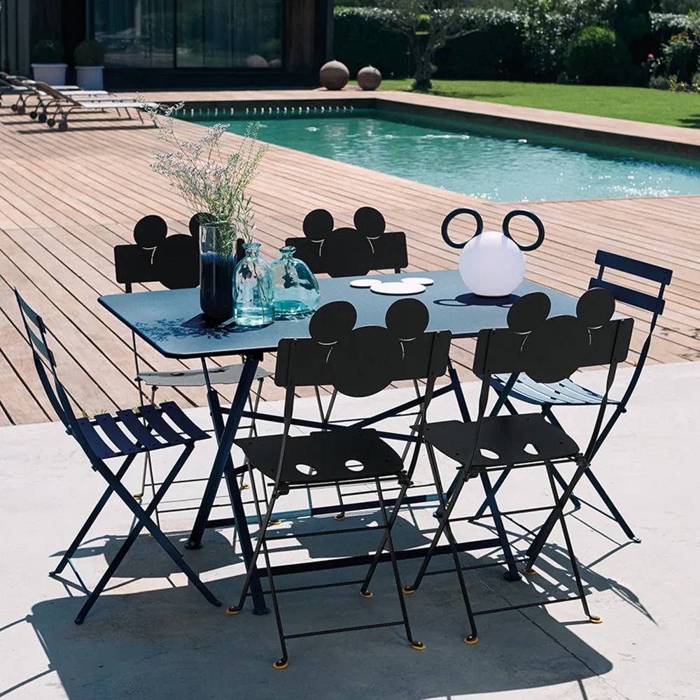 Bistro bord 97 x 57 cm Acapulco blue