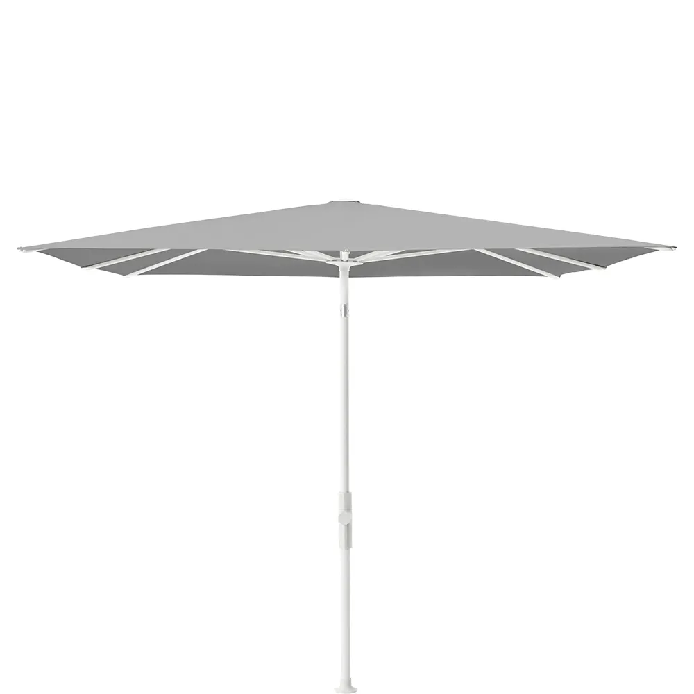 Glatz Twist parasoll 240×240 cm matt white Kat.5 652 Silver