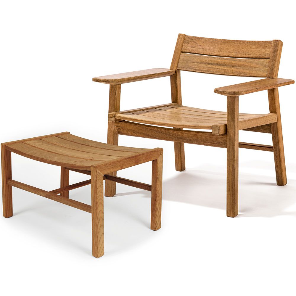 Djurö Loungefåtölj Teak/Teak 