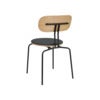 Curious Matstol Ek/Svart Metall Shadow