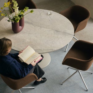 Midst Matbord Ø140 cm - Grey Marble