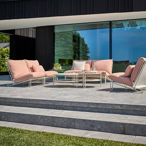 Blixt fåtölj  Pearl white / Teddy orange