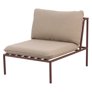 Collier mittdel  Zin red / Teddy beige