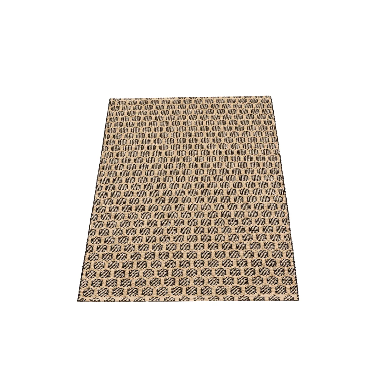 Vändbar Plastmatta MIMI Black/Beige 70x240 cm