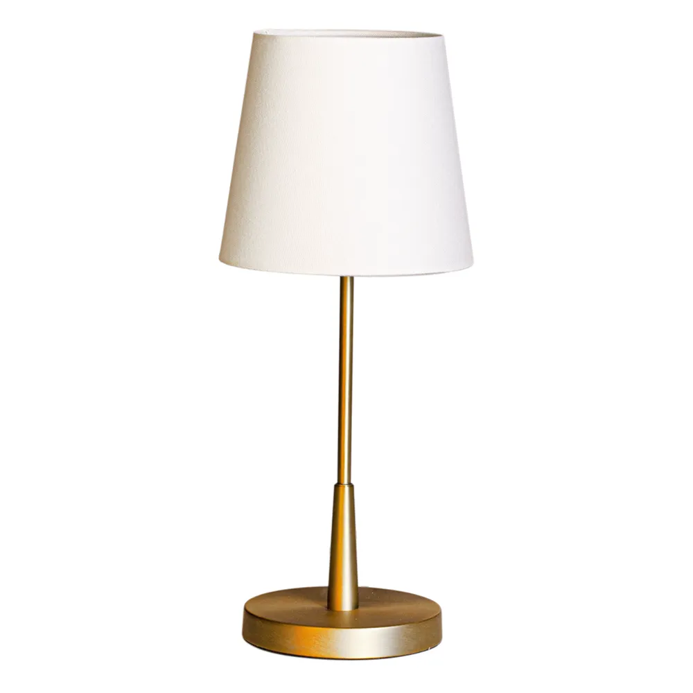 Lumi bordslampa H: 48,5cm guld/vit