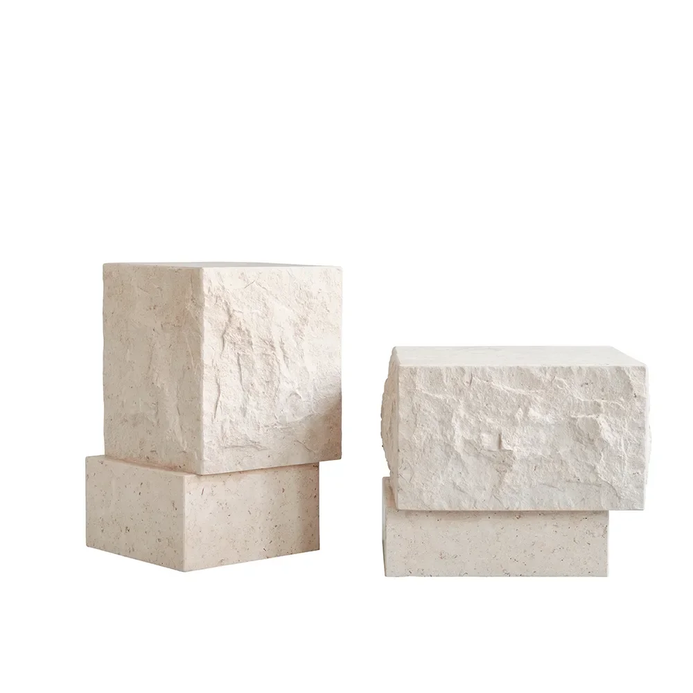 Temple Soffbord högt - Limestone