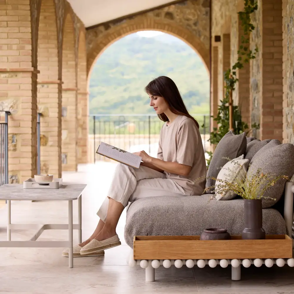 Twist soffbordunderrede rekt. Sand, aluminium 