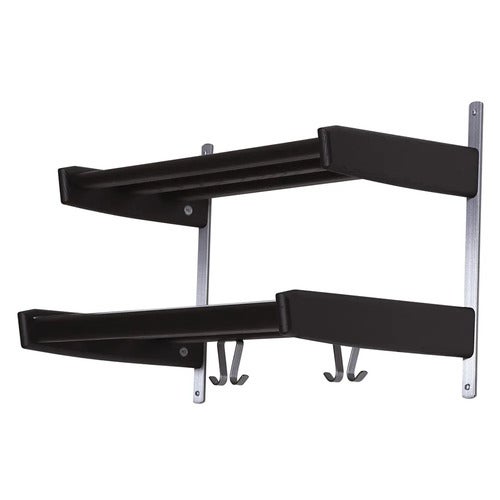 Meja Hatthylla 59 cm 2 hyllplan Svartbetsad Ek