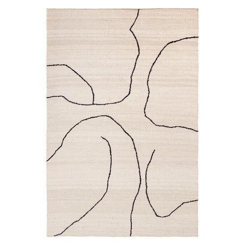 Handvävd Matta i Jute Gesso Off-White 170x240 cm