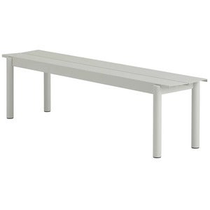 Linear Steel Bänk 170x34 cm Grey 