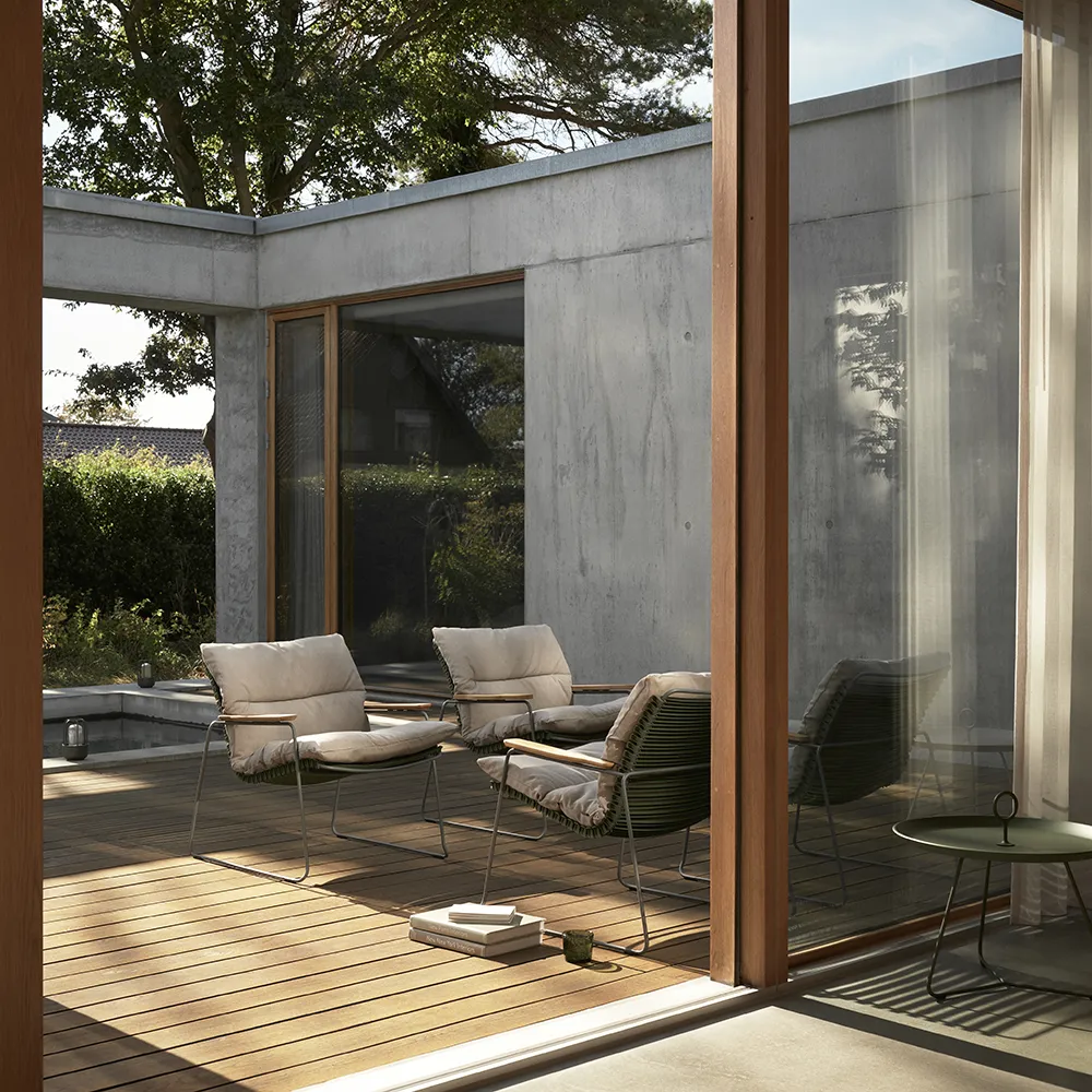 Click Roomy Lounge chair cushion Ash