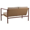 Motty 2-sits soffa     Zin Red / Teddy Beige