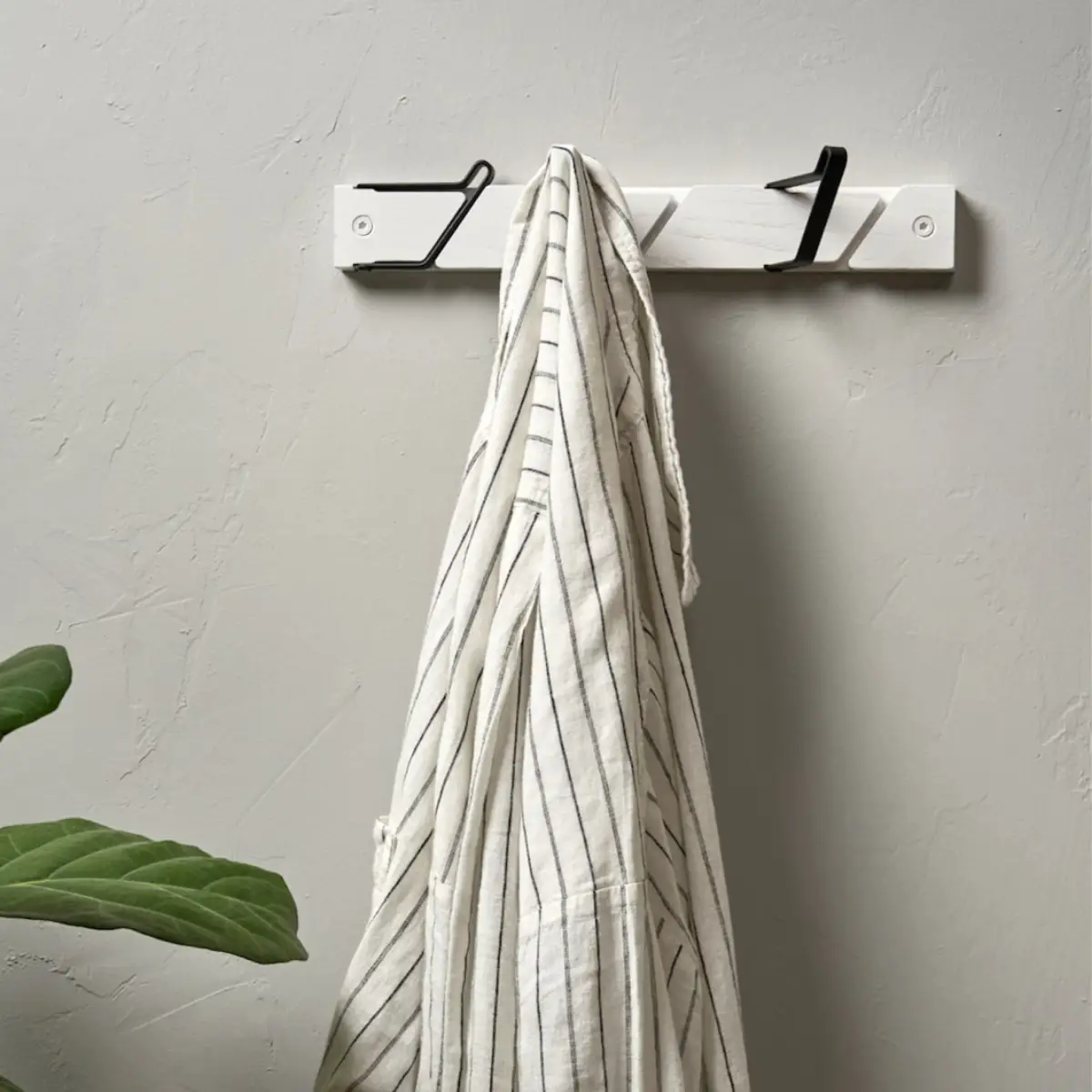Tamburin kroklist 52.5 cm Vit Svart