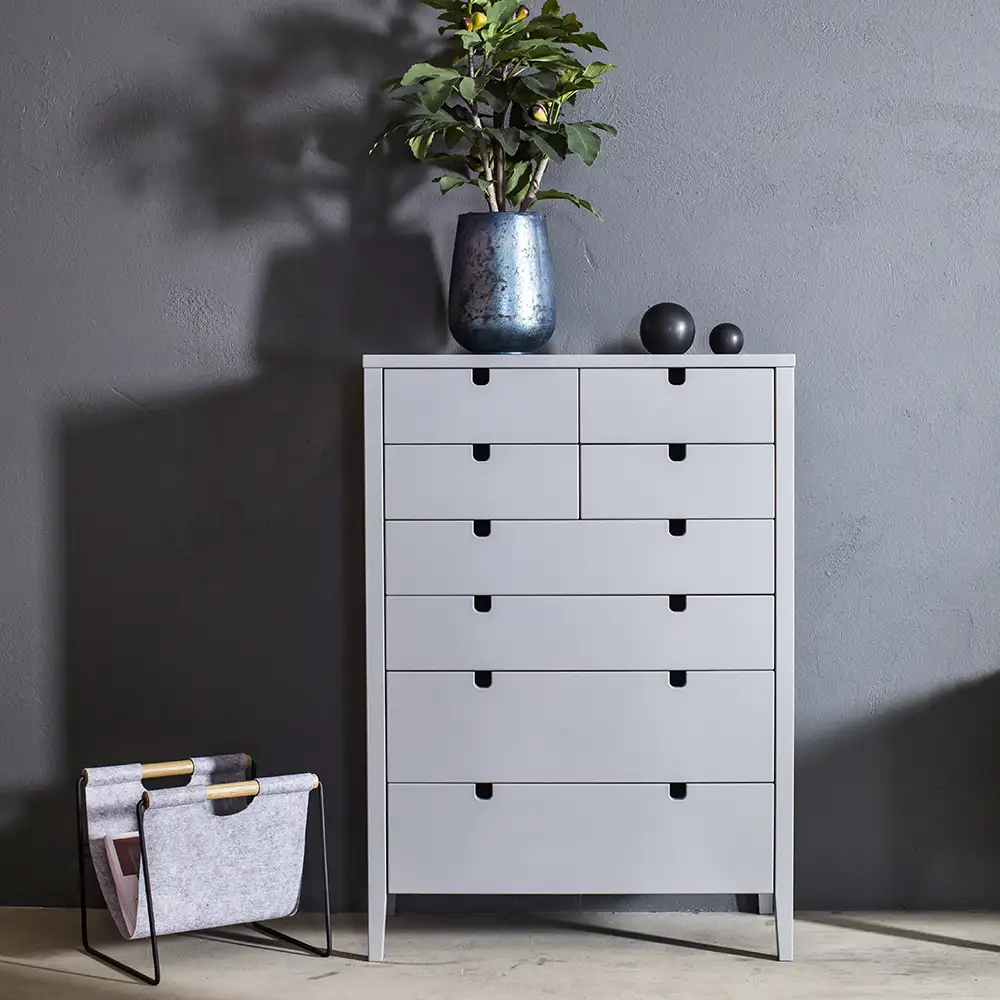 Klinte Byrå 4+4 grå