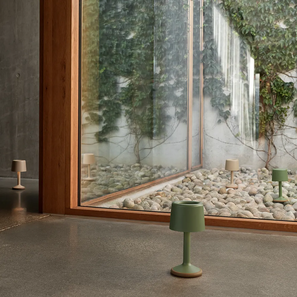 Portabel solcellslampa Luu Olive green