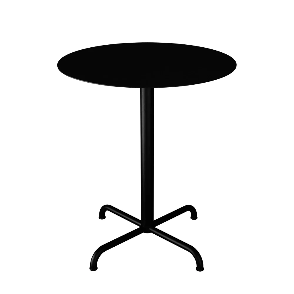 PICO Cafébord Ø64 cm, bas 4 ben Black