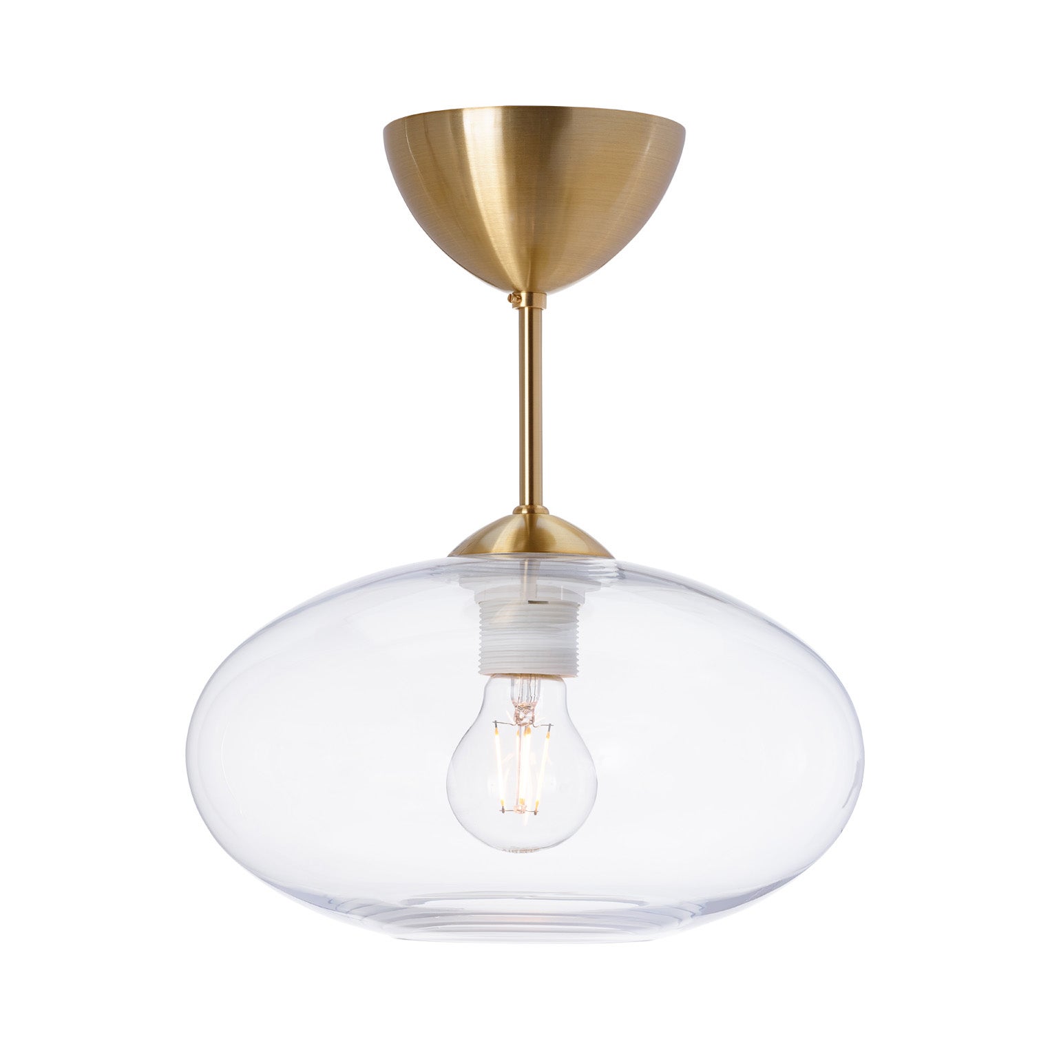 Bullo Plafond D270 Mässing/Klarglas