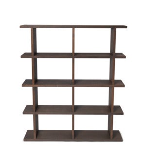 Kona Bokhylla 2x4 - Mörkbetsad ek