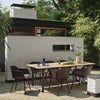 70/70 Matbord 225x90 cm Sapele Mahogany/Anthracite Black